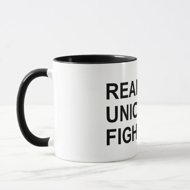 REALE GEWERKSCHAFTEN BEKÄMPFEN Tasse DER Keramik (Links)