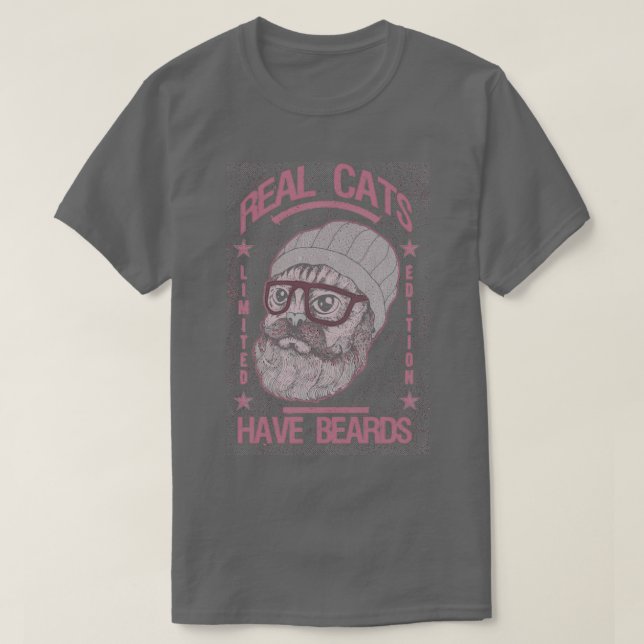 REALE KATZEN HABEN SCHARFE. T-Shirt (Design vorne)