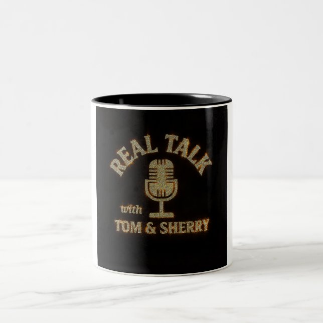 Reales Gespräch mit Tom & Sherry Podcast Tasse (Mittel)