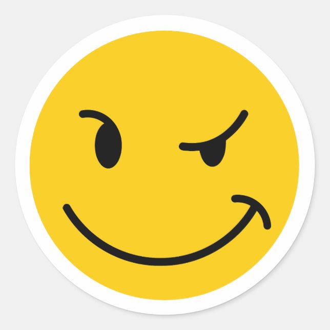 Reales Symbol Runder Aufkleber (Vorderseite)