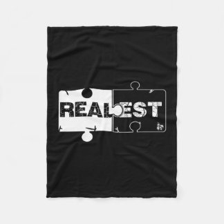 Realest, Bestes Zitat, Cool, Grafik Premium Fleecedecke