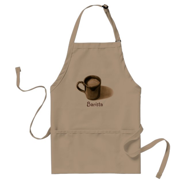 REALISMUS-KUNST: TASSE: KAFFEE: BARISTA SCHÜRZE (Vorne)