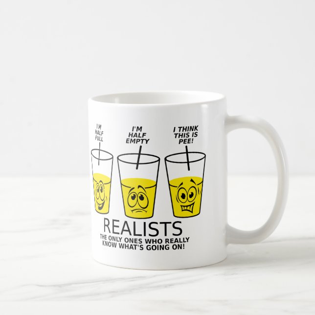 Realist-Schalen-lustige Tasse (Rechts)