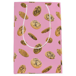 Realistic Cookie Pattern Gift Bag Mittlere Geschenktüte