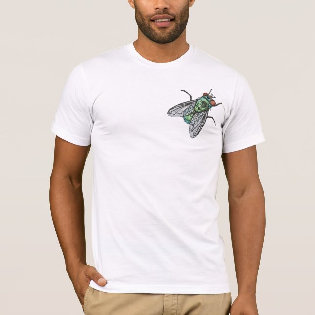 Realistic Green Bottle house Fly    T-Shirt (Vorderseite)