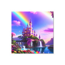 Realistic Magical Landscape Canvas Print