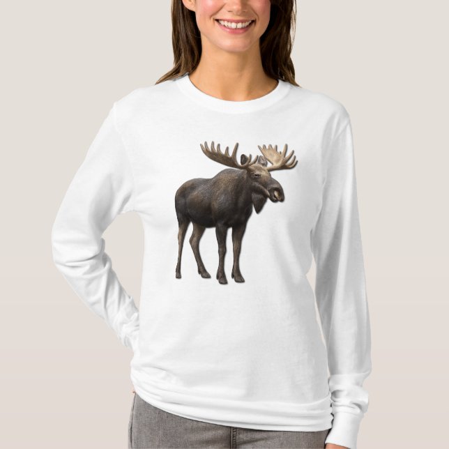 REALISTIC MOOSE DESIGN. SAMER BRASIL T-Shirt (Vorderseite)