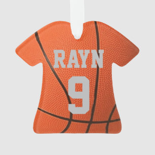 Realistisch cooler Basketball mit individuellem Na Ornament