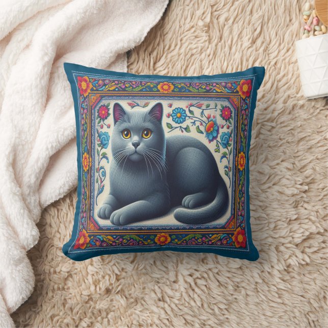Realistisch russischer blauer Katzenhai Kissen (Decke)