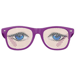 Realistisch schöne menschliche blaue Augen Partybrille
