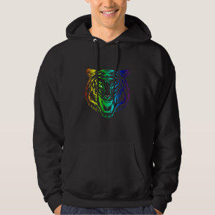 Realistisch Tiger Head Skin Paw Hoodie