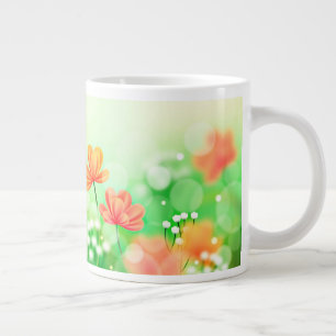 Realistisch verschwommener Frühling - Hintergrund- Jumbo-Tasse