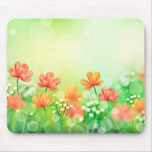 Realistisch verschwommener Frühling - Hintergrund- Mousepad