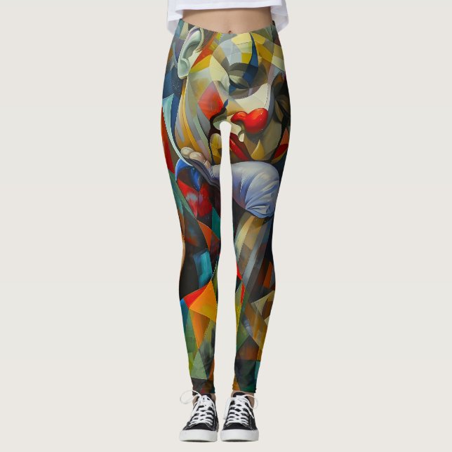 realistisch zeichnend leggings (Vorderseite)