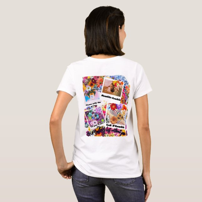 Realistische Ausdrücke "Hummel-Gum" Pun T - Shirt (Schwarz voll)