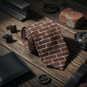 Realistische Backsteinwand Krawatte