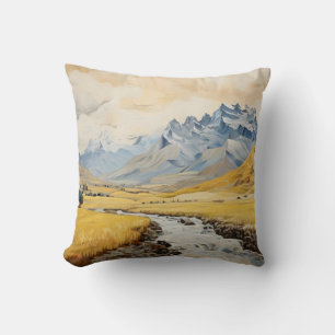 Realistische Berge Kissen