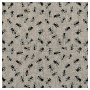 Realistische Bienenkolonie Illustriert Stoff