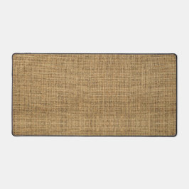 Realistische Burlap Textur einfache rustikale brau Schreibtischunterlage