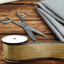 Realistische Burlap Textur einfache rustikale Lich Satinband