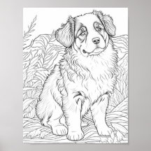 Realistische Dog-Erwachsenenfärbung