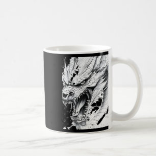 Realistische Drachen-Zeichenaufkleber1 Kaffeetasse
