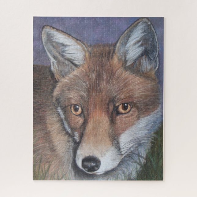 Realistische Gemälde von Rotfuchs (Vertikal)