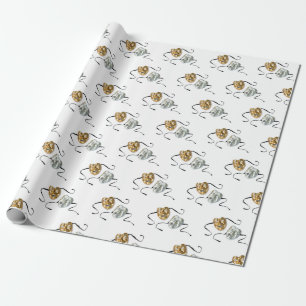 Realistische Goldtragödie Geschenkpapier