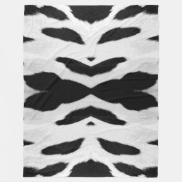 Realistische Holstein Cowhide sehen große Version  Fleecedecke