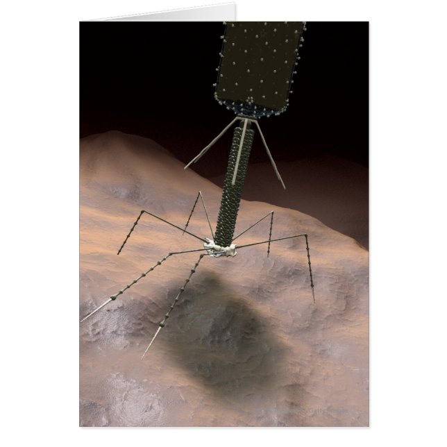 Realistische Illustration von Bakteriophage (Vorne)