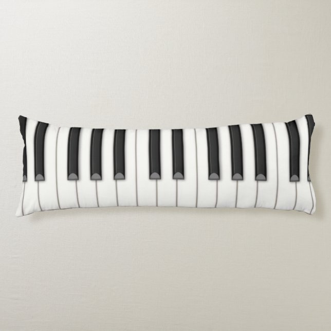 Realistische Klaviertasten Persönliche Musik Seitenschläferkissen (Vorderseite)