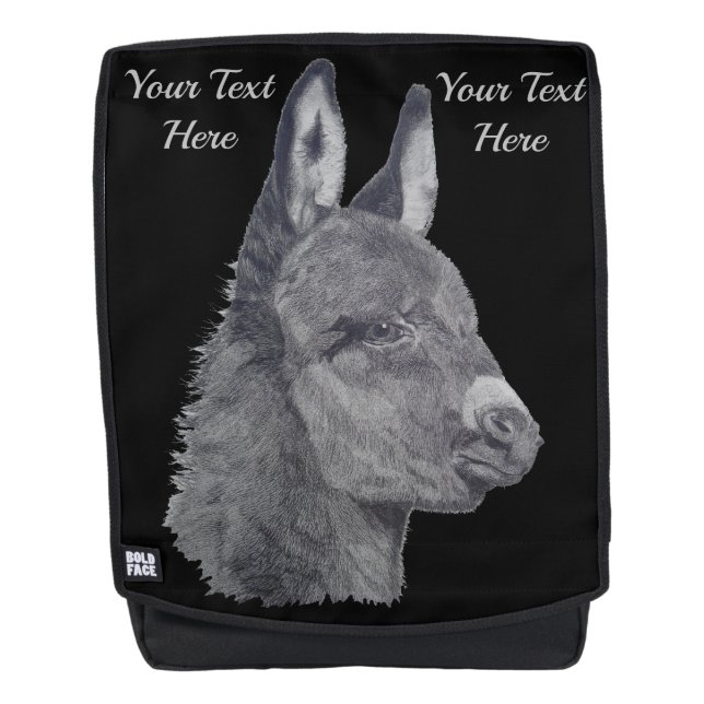 realistische Kunstdarstellung eines sehr niedliche Rucksack (Vorderseite)