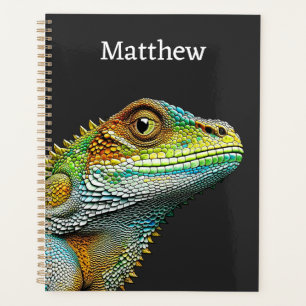 Realistische Lizard Iguana Personalisiert Planer