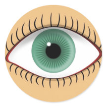Realistische lustige menschliche Augen