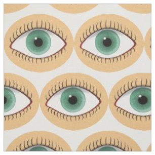Realistische lustige menschliche Augen Stoff