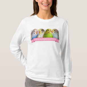 Realistische Malerei der Budgerigars T-Shirt
