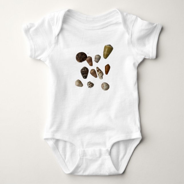 Realistische Muschel Haul Baby Outfit Baby Strampler (Vorderseite)