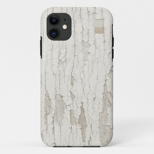 Realistische Peeling-Farbe aus eloxiertem, weiß Case-Mate iPhone Hülle (Rückseite)