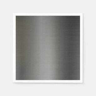 Realistische silberne metallische Beschaffenheit Serviette