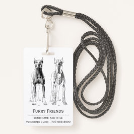 Realistische tierärztliche Anatomische Hunde Ausweis