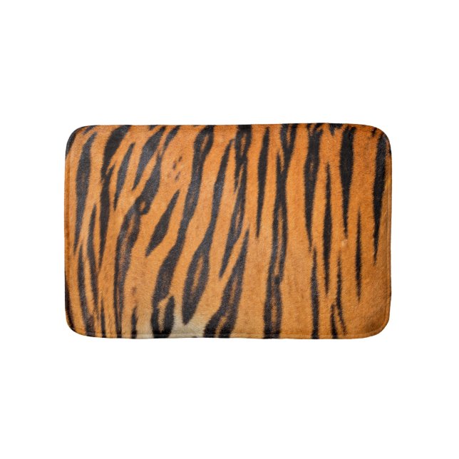 Realistische Tigerhautstruktur. Badematte (Vorderseite)