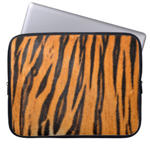Realistische Tigerhautstruktur. Laptopschutzhülle