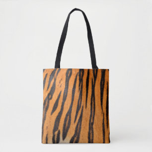 Realistische Tigerhautstruktur. Tasche