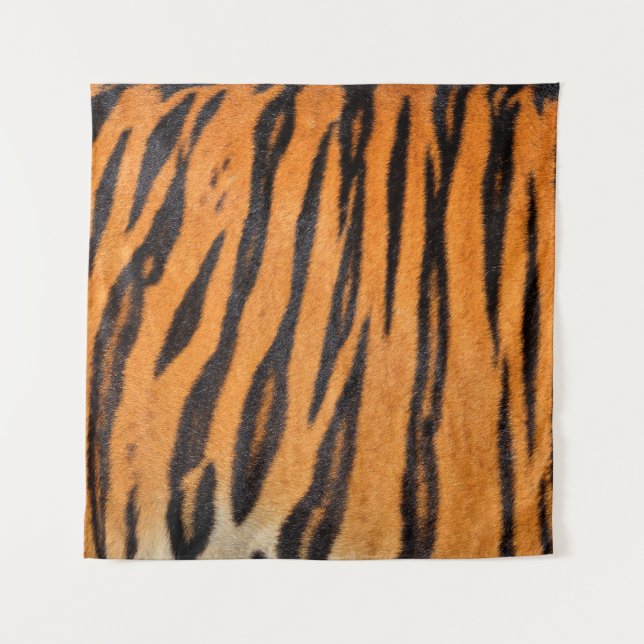 Realistische Tigerhautstruktur. Wandteppich (Vorderseite)