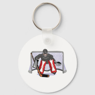 realistische Vektorillustration eines Eishockeytor Schlüsselanhänger
