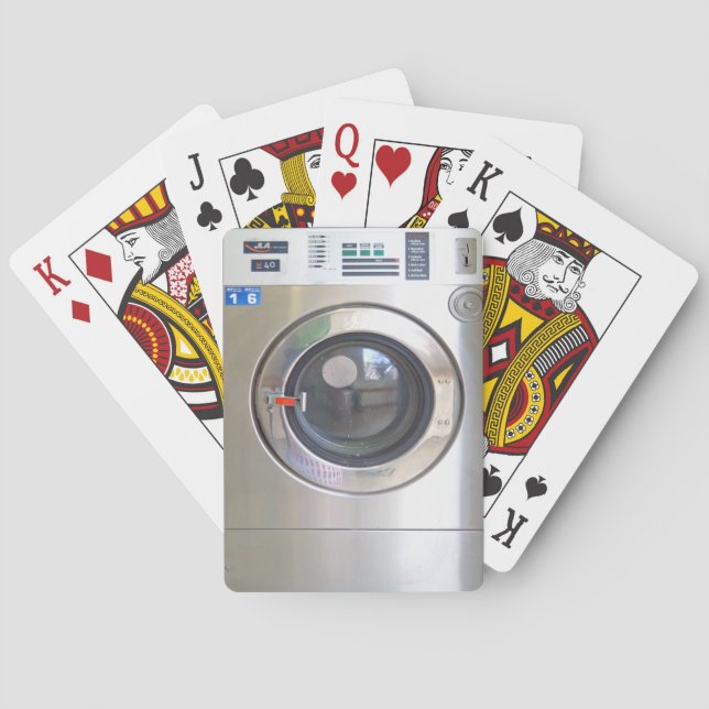 Realistische Waschmaschine Spielkarten (Rückseite)