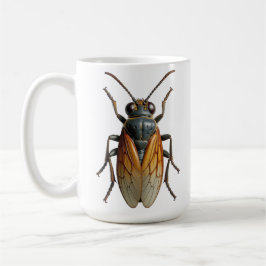 Realistische Zikaden-Insekten-Kunst Entomologie Na Kaffeetasse