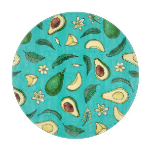 Realistischer Avocado Schneidebrett