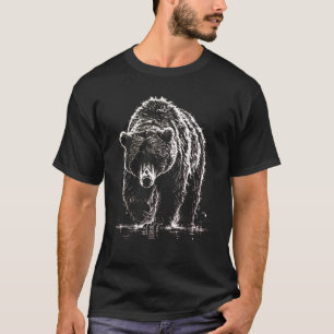 Realistischer Bär - Wildlife-Kunst T-Shirt