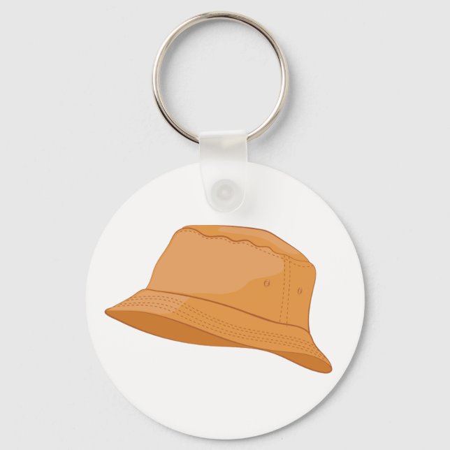 Realistischer Buckethut Schlüsselanhänger (Vorderseite)